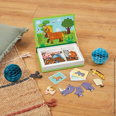 Jeux - Jeux Éducatifs et Puzzle - Livre puzzle magnétique les animaux