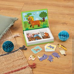 Jeux - Jeux Éducatifs et Puzzle - Livre puzzle magnétique les animaux