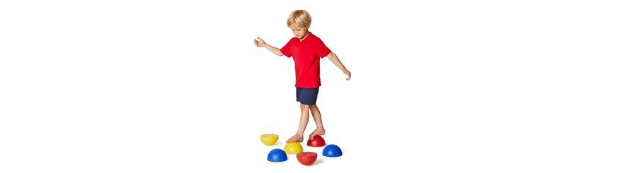 Jeux - Bascules et Équilibre - Hémisphères d'équilibre 6 pcs en plastique