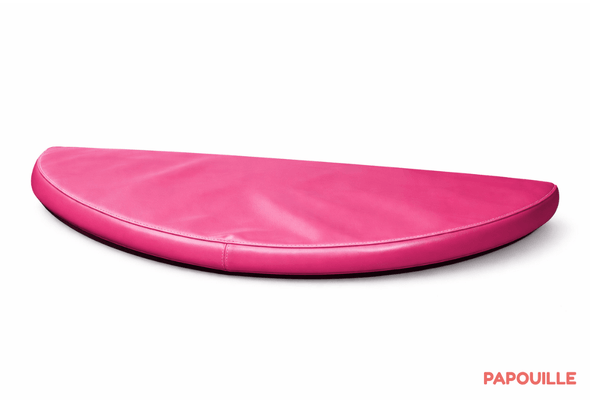 Motricité - Tapis de motricité bébé et enfant - Tapis 1/2 rond en mousse pvc 80 x 40 x 3cm fuchsia
