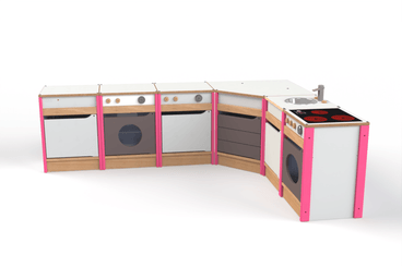 Mobilier - Mobilier de jeux d'imitation - Cuisine complète pour enfants - Framboise