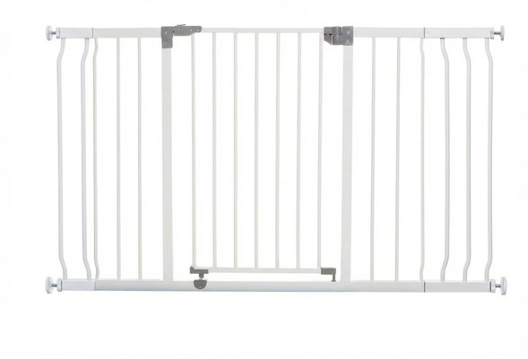 Médical et Prévention - Barrières de Sécurité Enfant - Barrière - Portillon avec rallonge 99 - 132,5 cm - Blanc