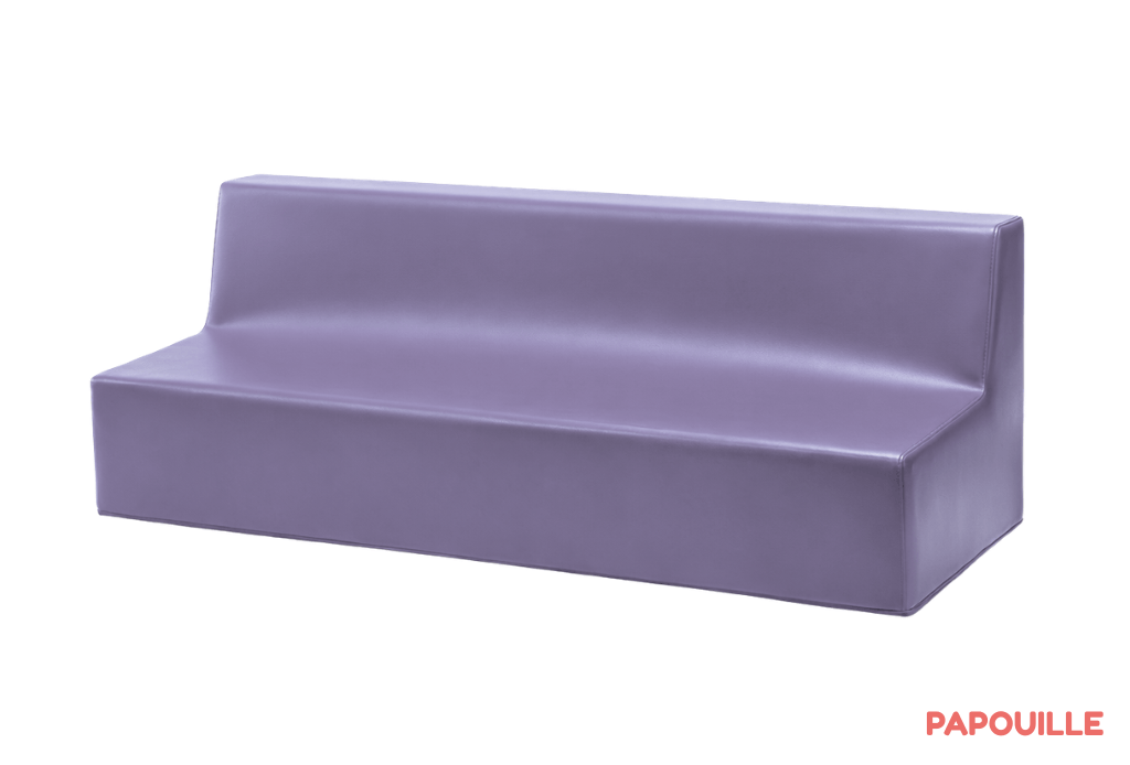 Banquette 2 ou 3 places 32cm parme
