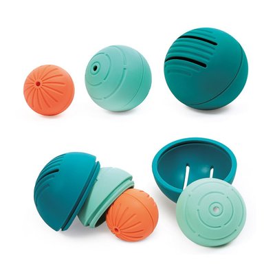 Jouets - Jouets à Empiler ou à Encastrer - 3 Balles sensorielles à empiler