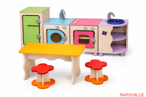 Mobilier - Mobilier de jeux d'imitation - Cuisine complète avec meuble et table d'imitation