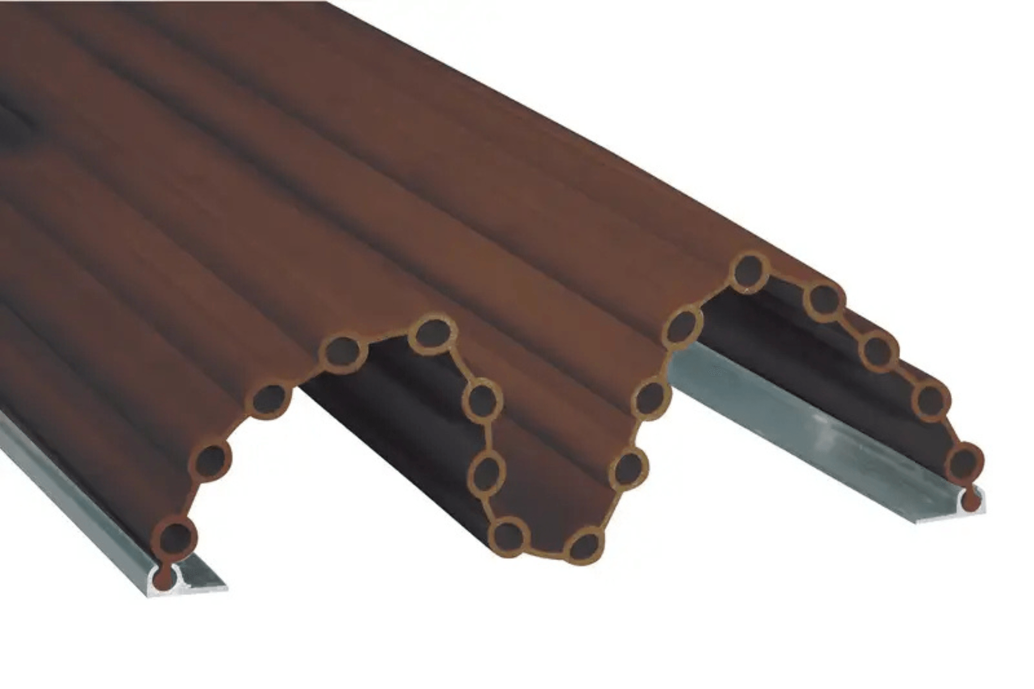 Anti pince-doigts Garomin 17 soufflets 2050 mm - Marron