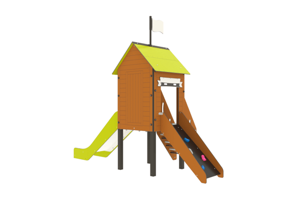 Mobilier - Aire de jeux et structure extérieure - Aire de jeux Ecologrimp - Fixations courtes