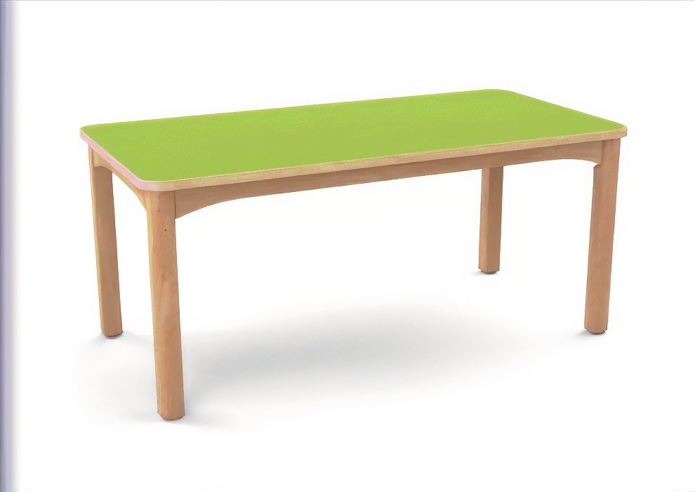 Table en bois 120 x 60 cm T3 - Vert