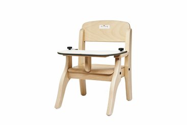 Puériculture - Chaise haute bébé et Siège Repas - Fauteuil bébé repas en bois avec tablette de h.21cm t0