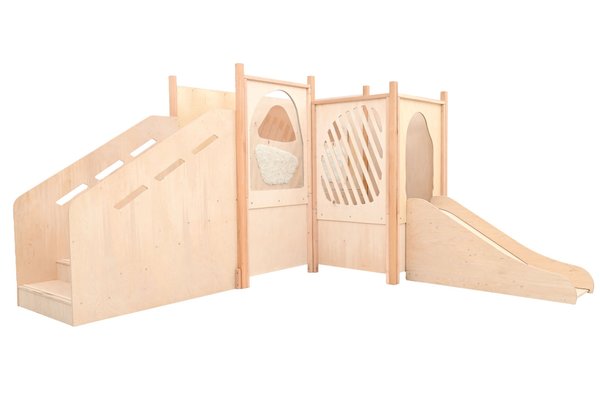 Mobilier - Structure de motricité / activité intérieur - Structure de motricité toboggan - éléments sensoriels
