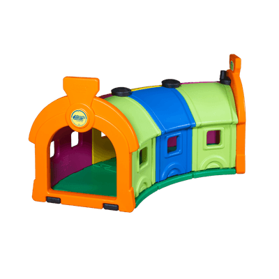 Mobilier - Aire de jeux et structure extérieure - Tunnel de jeux extérieur 3 wagons spéciale collectivité
