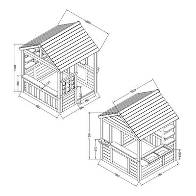 Mobilier - Cabane enfant - Cabane maisonnette en bois - Lynn