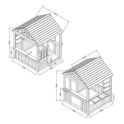 Mobilier - Cabane enfant - Cabane maisonnette en bois - Lynn