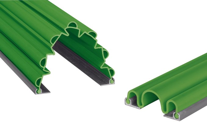 Médical et Prévention - Protection et Sécurité (EPI) - Kit anti pince-doigts 3 soufflets + 7 soufflets - 1400 mm - Vert pomme