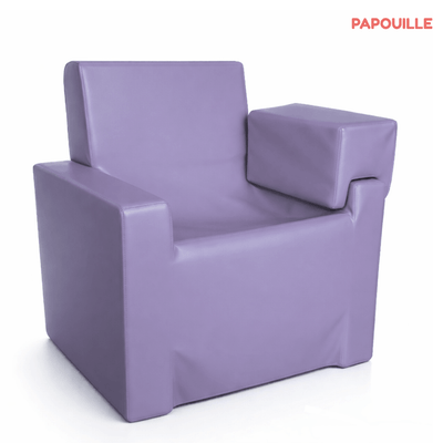 Puériculture - Fauteuils, coussins et accessoires d'allaitement - Fauteuil d'allaitement en mousse pvc avec accoudoirs parme