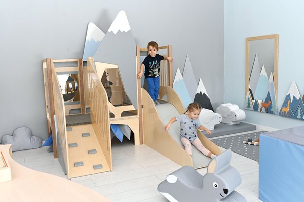 Mobilier - Structure de motricité / activité intérieur - Structure de motricité toboggan - Coin alpiniste