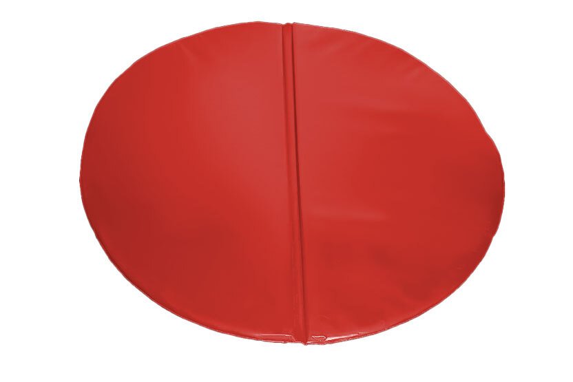 Tapis d'évolution en mousse pvc pliant ø 150x3cm rouge