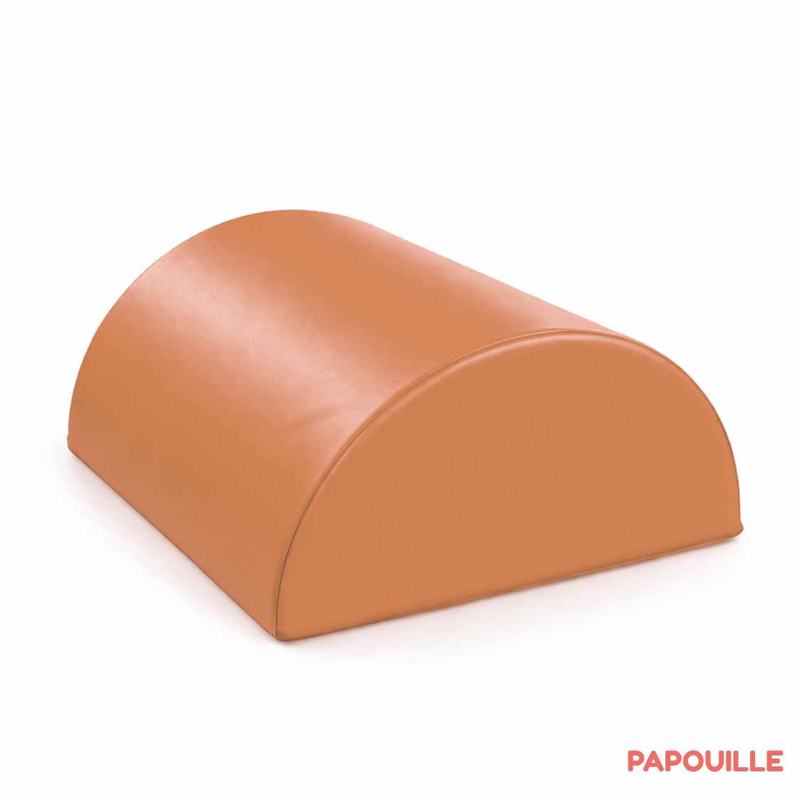 Module bloc demi 1/2 rond en mousse pvc h.23cm abricot