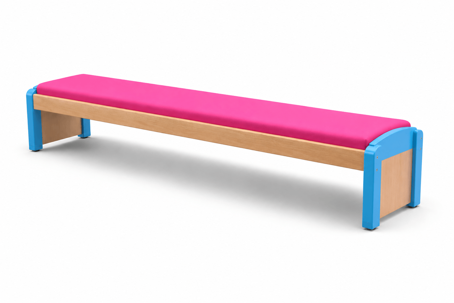 Banc scolaire sans dossier bleu wkc tc