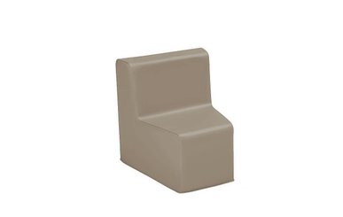 Mobilier - Meuble en mousse et Pouf - Chauffeuse d'angle hauteur 25cm taupe