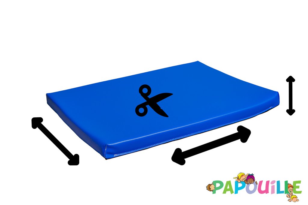 Tapis en mousse sur mesure épaisseur 8cm /m2 bleu