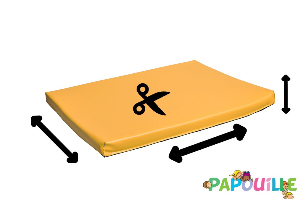 Tapis en mousse sur mesure épaisseur 3cm /m2 abricot