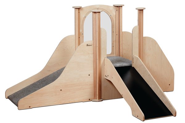 Mobilier - Structure de motricité / activité intérieur - Structure de jeux - 2 toboggans