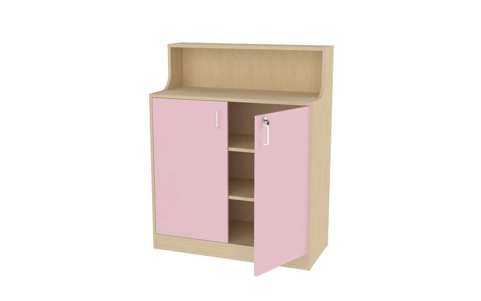 Meuble d'accueil - 100 x 124 x 45 - rose