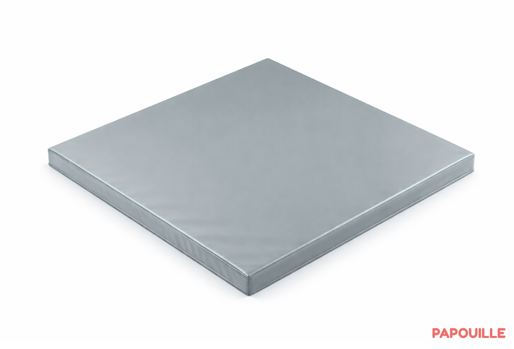 Tapis carré en mousse pvc 100 x 100 x 3cm gris