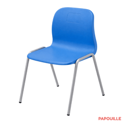 Mobilier - Chaise & fauteuil pour crèche - Chaise empilable clara t0 bleu