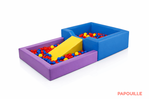 Motricité - Piscine à balles - Piscine à balles en mousse revêtement pvc avec plongeoir