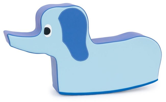 Jeux - Bascules et Équilibre - Éléphant bleu à bascule en mousse