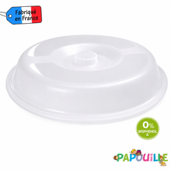 Repas - Assiettes Enfants et à Compartiments - Couvre assiette polypropylène diam 18,8cm