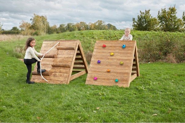 Mobilier - Aire de jeux et structure extérieure - Set de 2 structures d'escalade