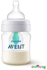Repas - Biberons Classic et Large - Biberon col large avent anti-colic - 260 ml avec valve airfree™
