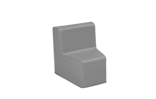 Mobilier - Meuble en mousse et Pouf - Chauffeuse d'angle hauteur 25cm gris