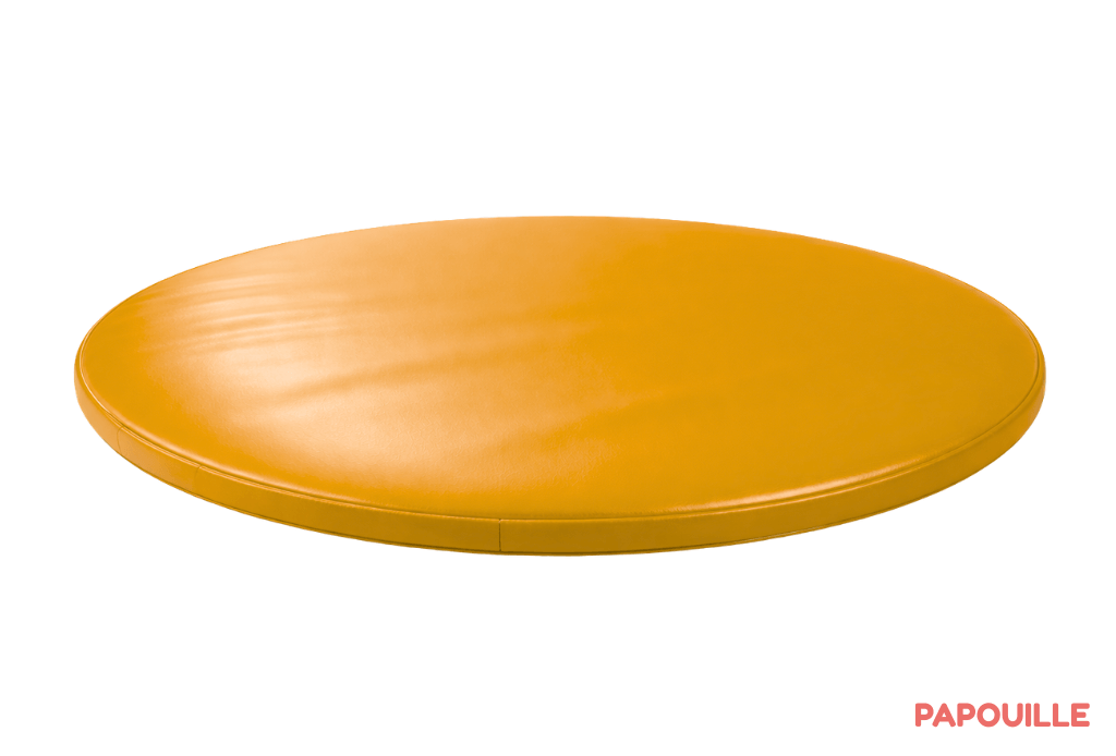 Tapis rond en mousse pvc diam.130cm x ep.3cm - Miel