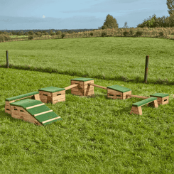 Mobilier - Aire de jeux et structure extérieure - Parcours de motricité extérieur - 7 pièces