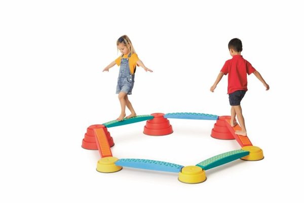 Jeux - Bascules et Équilibre - Ensemble 12 pièces parcours motricité enfant