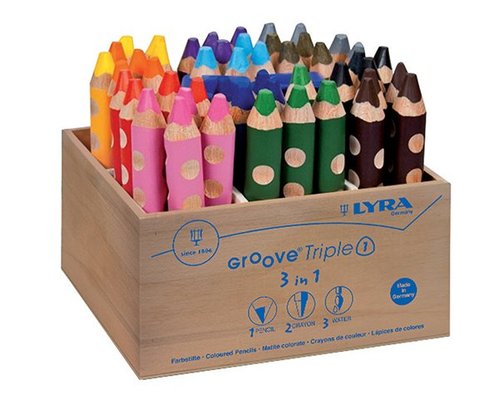Jeux - Loisirs Créatifs  - Crayon groove triple lot de 48