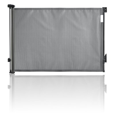 Médical et Prévention - Barrières de Sécurité Enfant - Barrière rétractable jusqu'à 140 cm - Gris