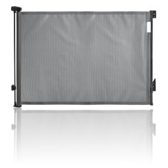Médical et Prévention - Barrières de Sécurité Enfant - Barrière rétractable jusqu'à 140 cm - Gris