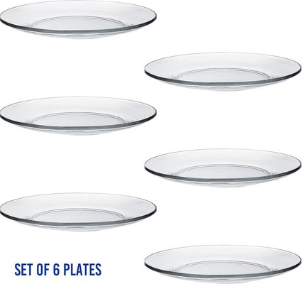 Repas - Assiettes Enfants et à Compartiments - lot de 6 Assiettes verre 19 cm Duralex