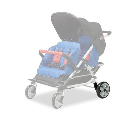 Puériculture - Pièces détachées poussette, chaise haute et transat - Roue arrière pour poussette quadruple 4 places winther