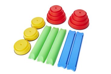 Jeux - Bascules et Équilibre - Ensemble 10 pièces parcours motricité enfant