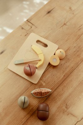 Jouets - Jouets d'Imitation et d'Imagination - Fruit à découper en bois