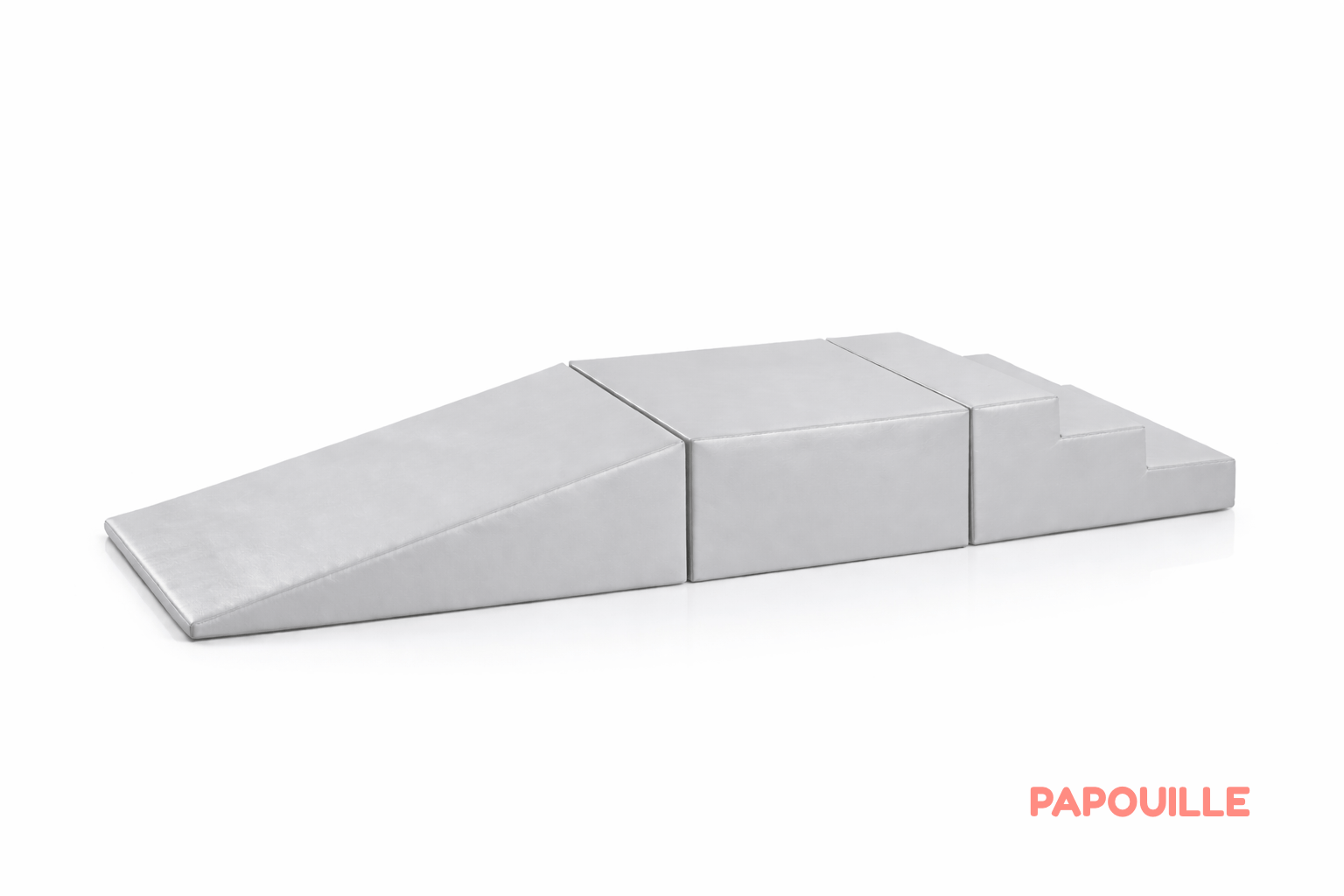 Kit modules escalade apprentissage en mousse pvc 30cm gris