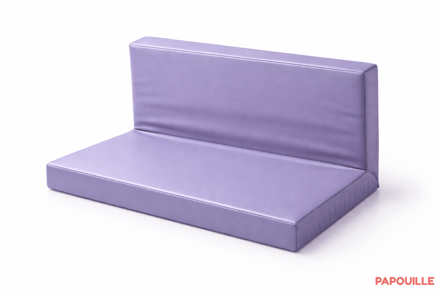 Banquette ras de sol sans armature parme