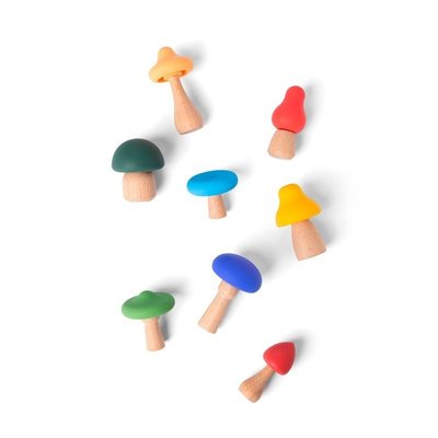 Jouets - Jouets à Empiler ou à Encastrer - Champignons à empiler - Little L