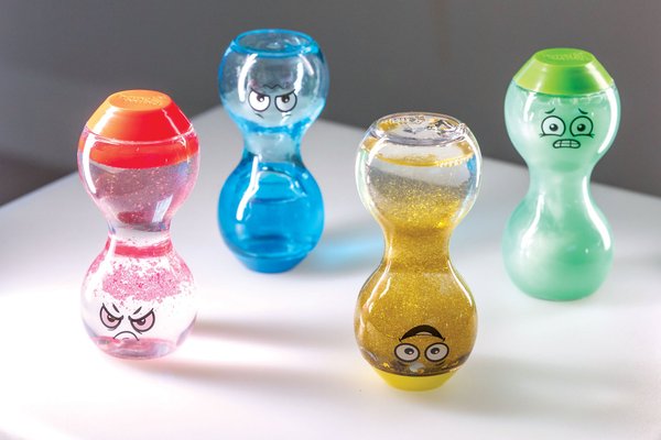 Motricité - Eveil Sensoriels et Tactiles - Bouteilles sensorielles - Lot de 4